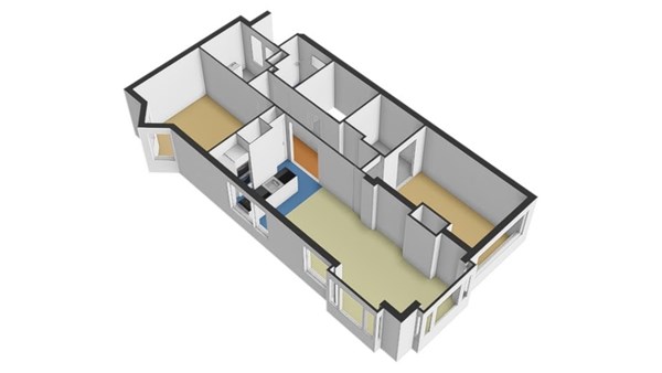 Floorplan - Vroesenlaan 45b02, 3039 DZ Rotterdam